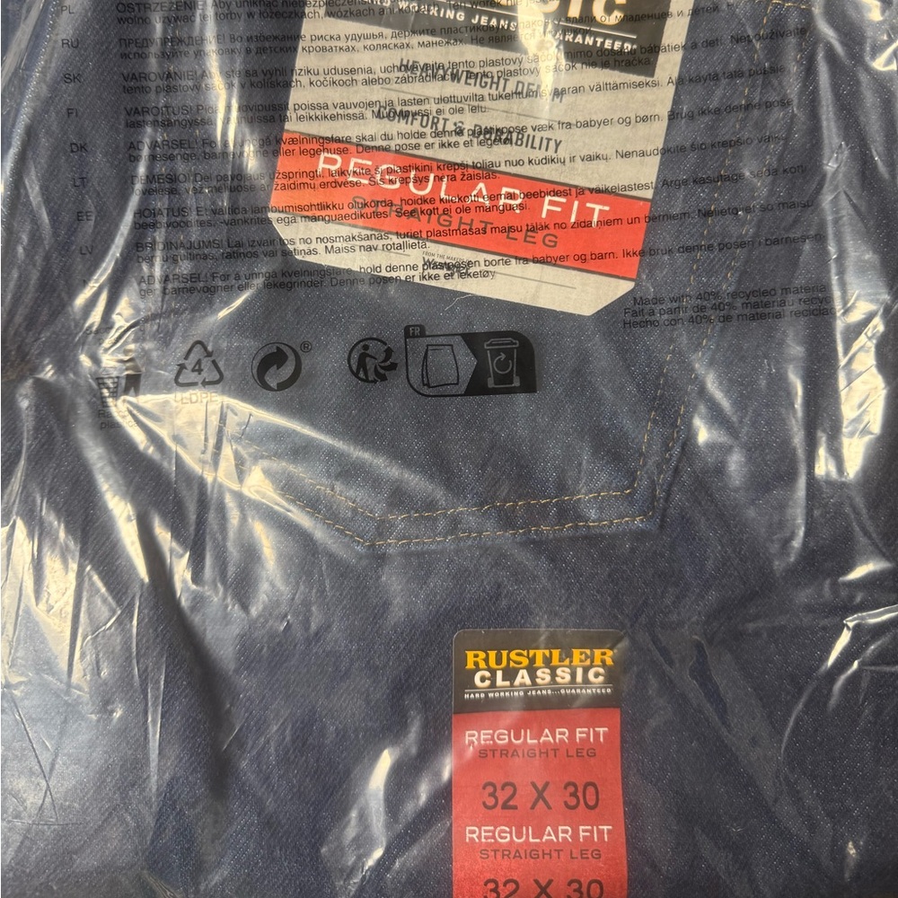 NWT Wrangler Rustler Classic - 32x30 - Regular Fit